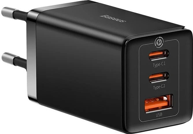 Karikator Baseus GaN5 Pro, 65W, črn