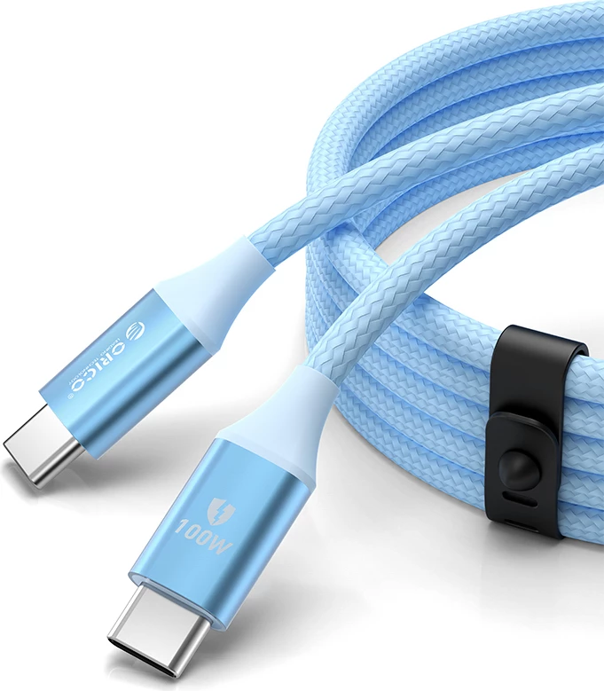 Kab I USB-C na USB-C, Orico CDX, 1 m, 100W, modra