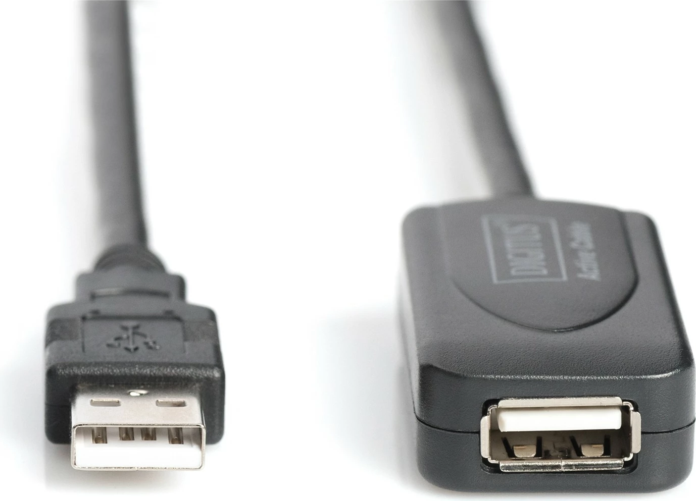 USB podaljševalni kabel 20 m, USB 2.0, črn, Digitus Repeater