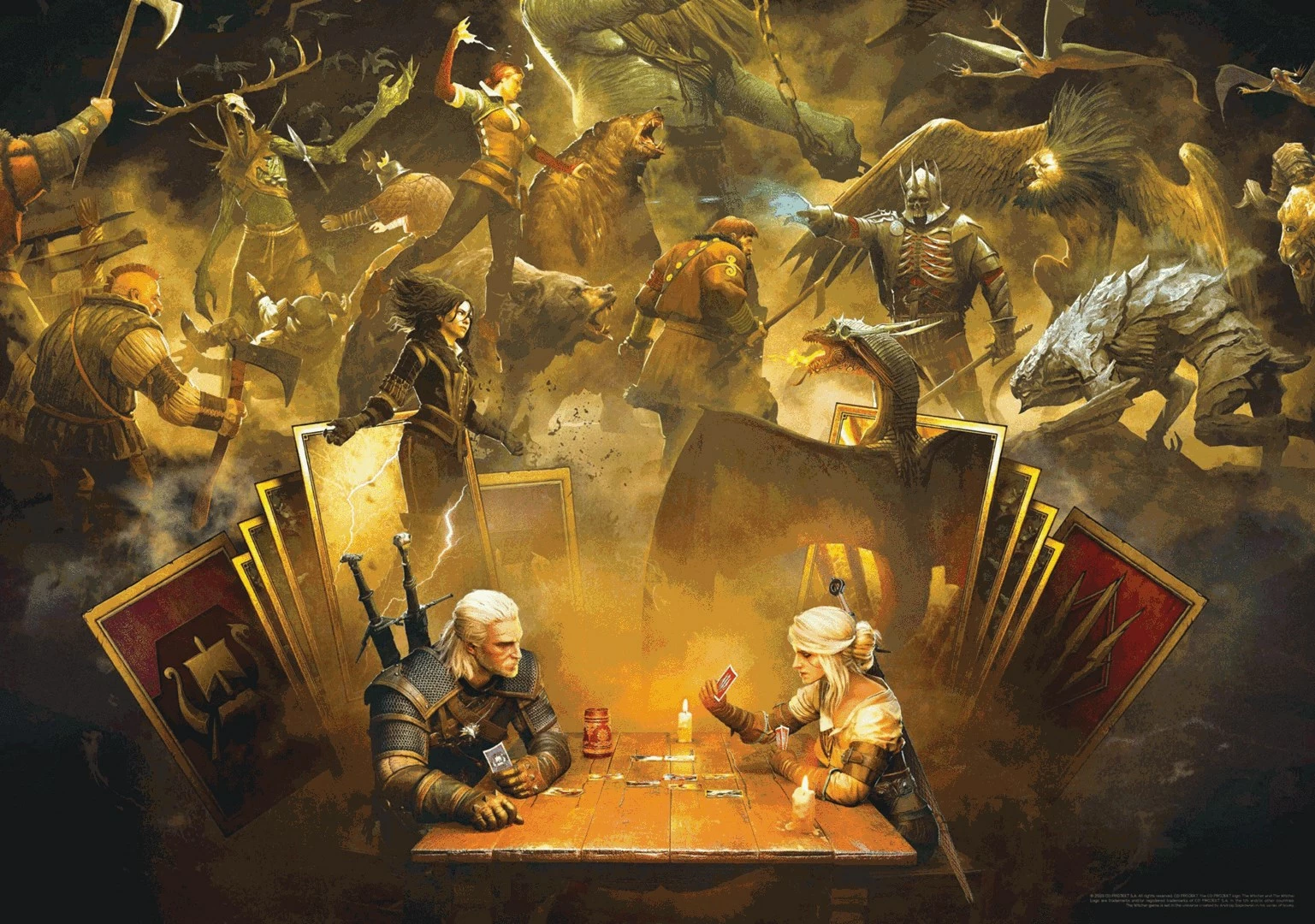 Puzzle The Witcher: Playing Gwent, Cenega Publishing, 1000 kosov