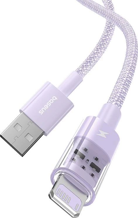 Hitri polnilni kabel Gem USB na IP Baseus, 2 m, vijoličen
