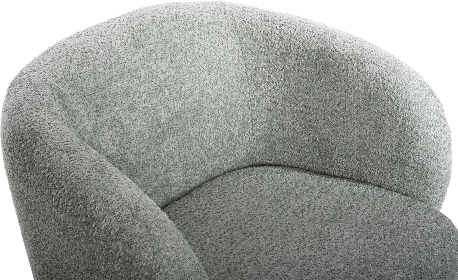 Vrtljivi naslanjač KARLEN FH9592.05 pistacija zelena boucle tkanina 79x79x76 cm