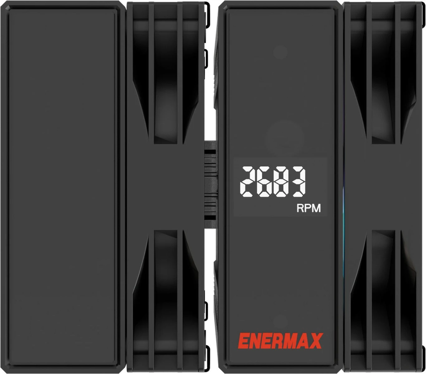 Hladilnik procesorja z ARGB osvetlitvijo Enermax ETS-T60D, 6 cevi, 12 cm, črn