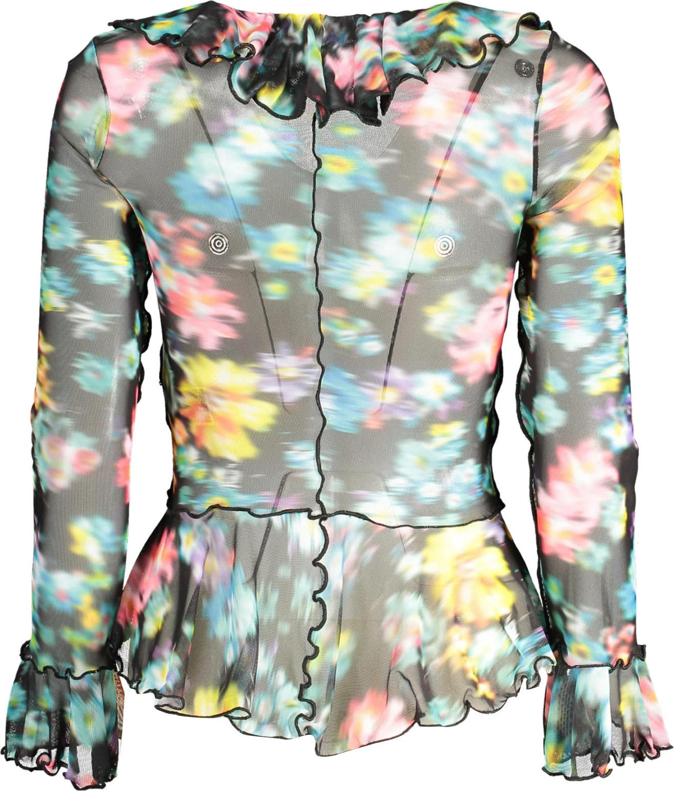 Majica z dolgimi rokavi DESIGUAL ženska, črna