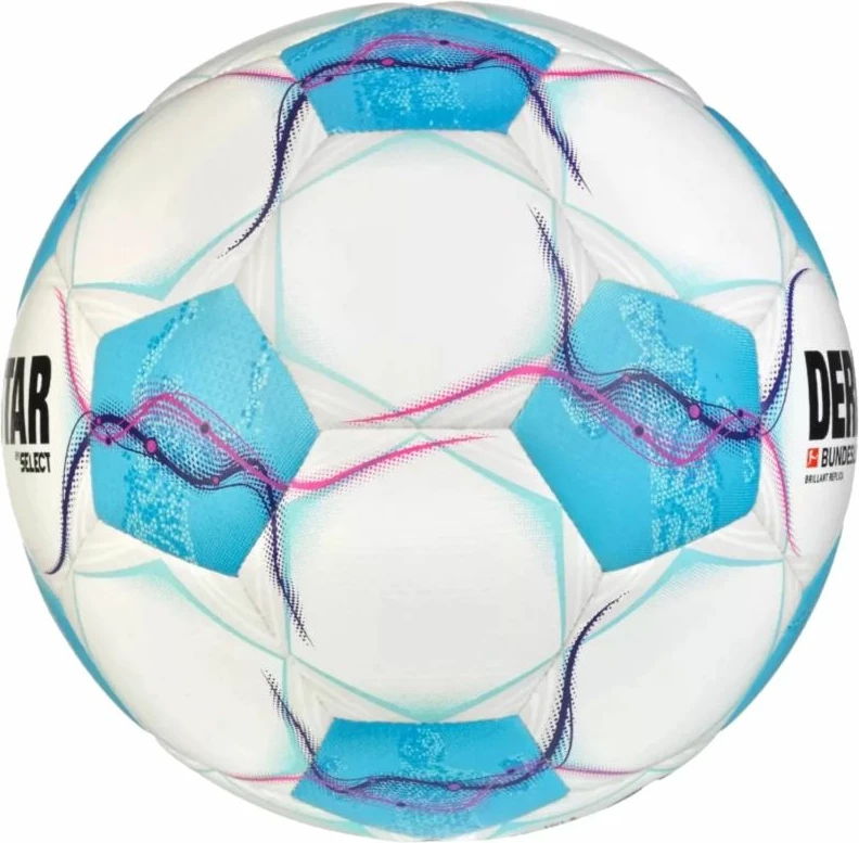 Nogometna žoga Derbystar Bundesliga Brillant Replica v24 Select, za ženske in moške, bela in modra