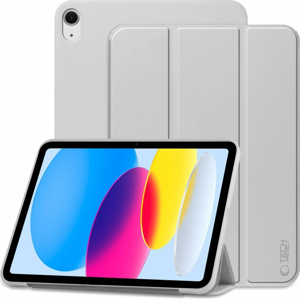 Ovitek za iPad 10,9" (2022) SmartCase Tech-Protect, svetlo siva