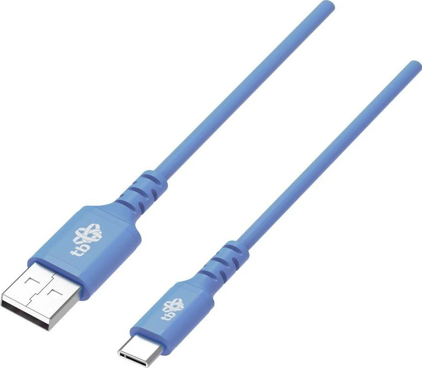 Kabel USB na USB‑C, 1 m, silikonski, moder TB