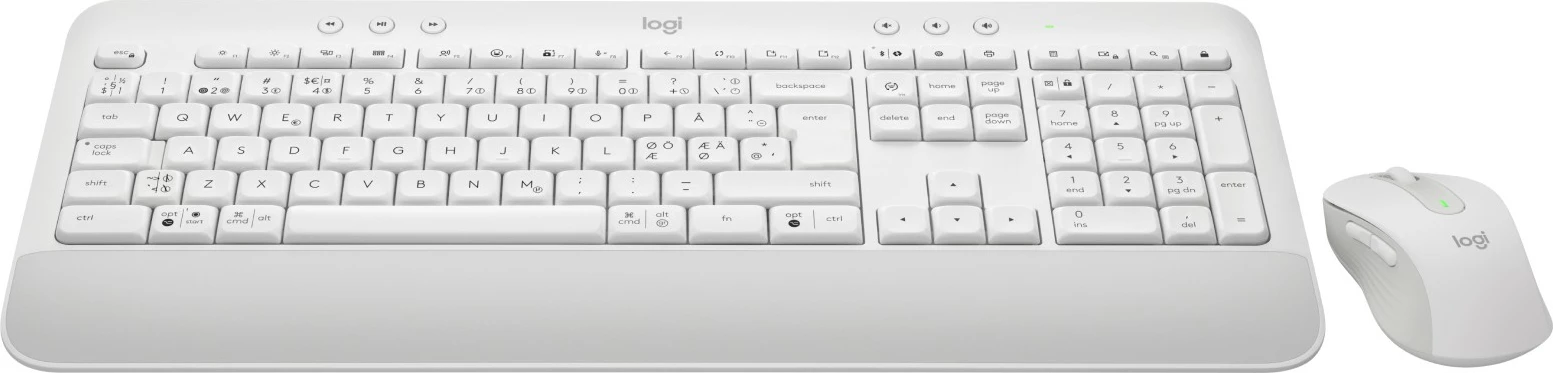 Set tipkovnice in miške Logitech Signature MK650 Combo for Business, brezžično, Bluetooth, QWERTY, belo