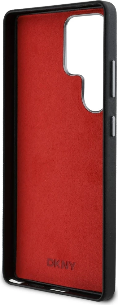 Zaščitni ovitek DKNY Leather Heart of NY za Samsung Galaxy S25 Ultra, črn