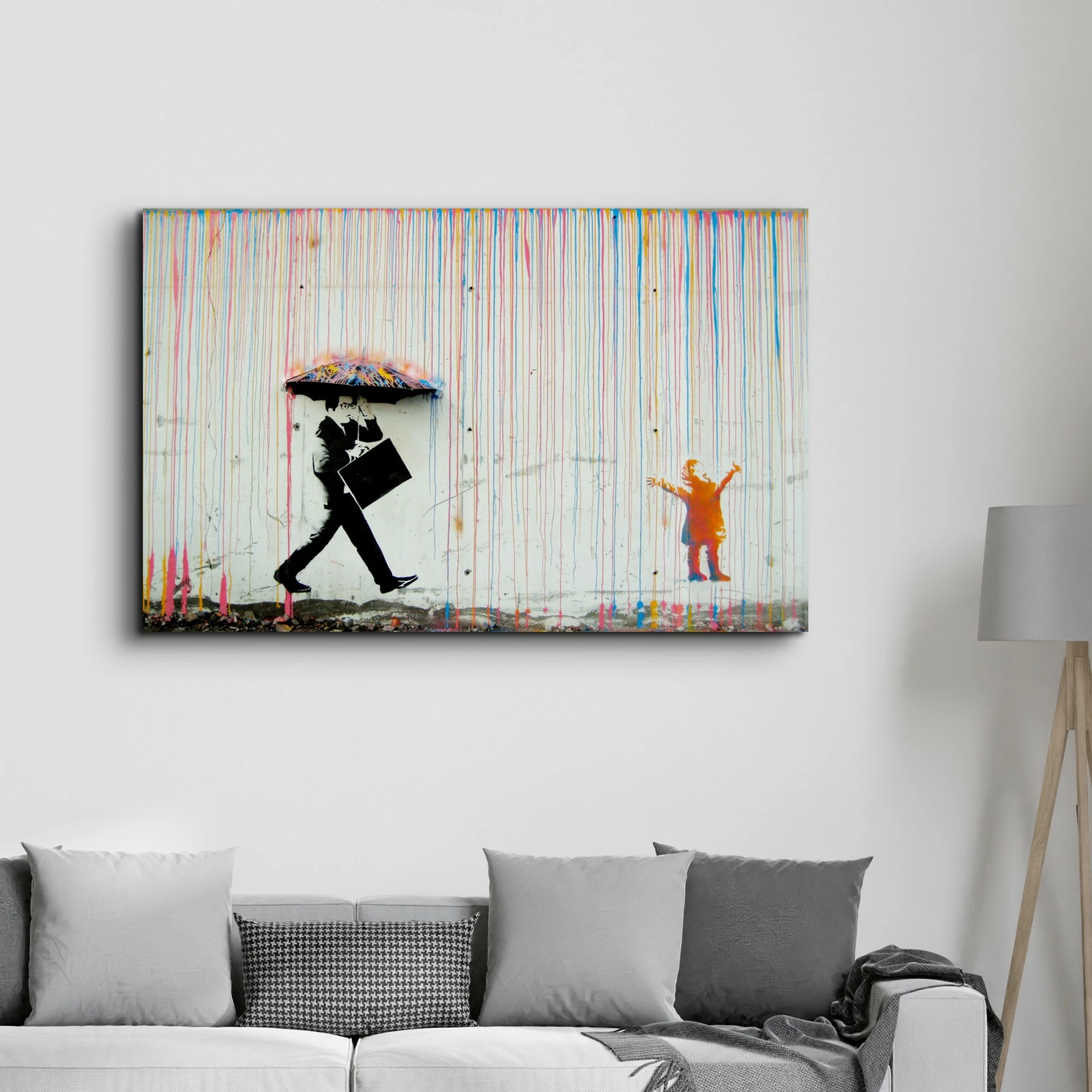 Dekorativna slika iz kaljenega stekla, večbarvna, CAM-3000, 46x72 cm