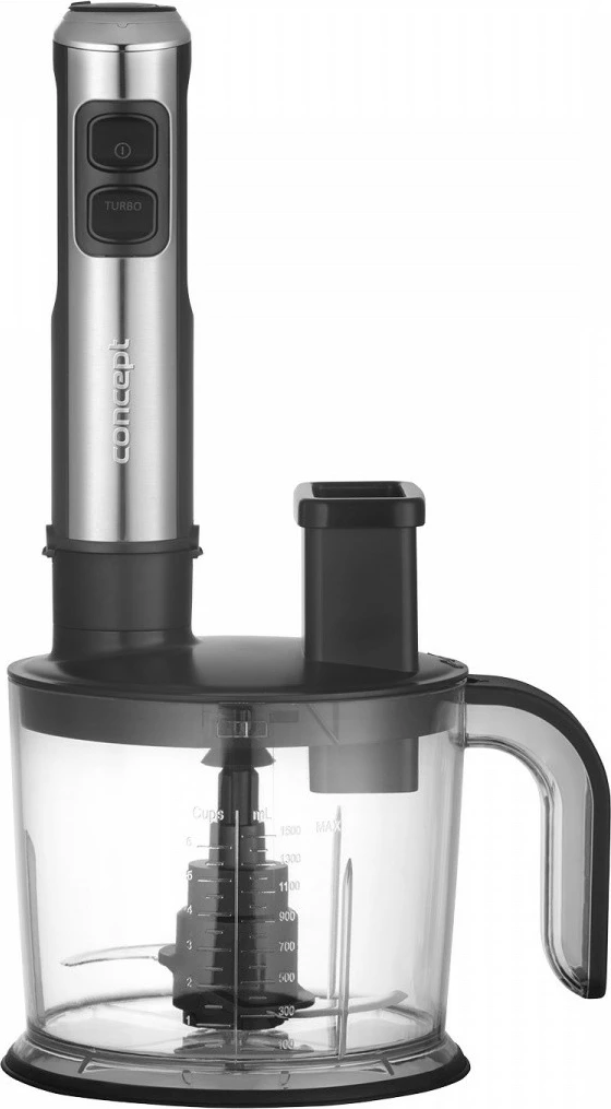 Roko mešalnik Concept TM5500, 1500 W, komplet dodatkov, inox/črn