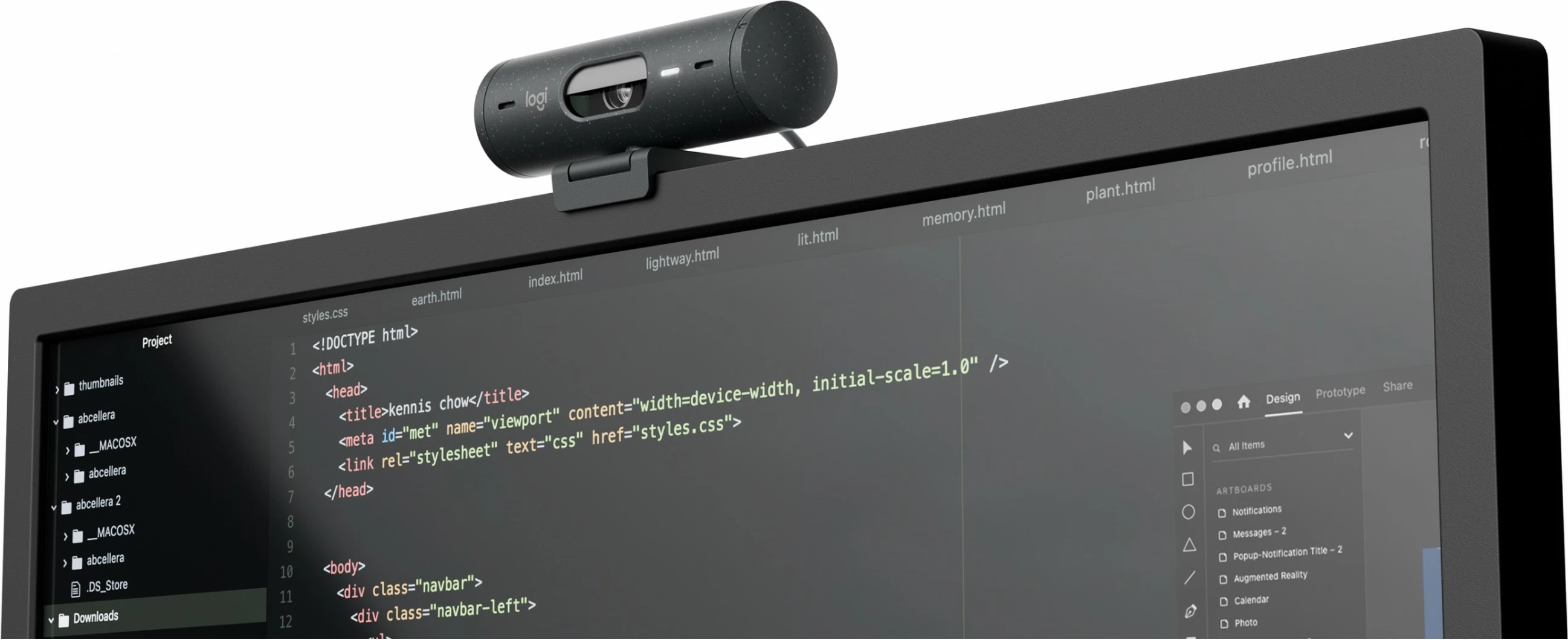 Spletna kamera Full HD Logitech Brio 500, 4 MP, 1920 x 1080, 60 fps