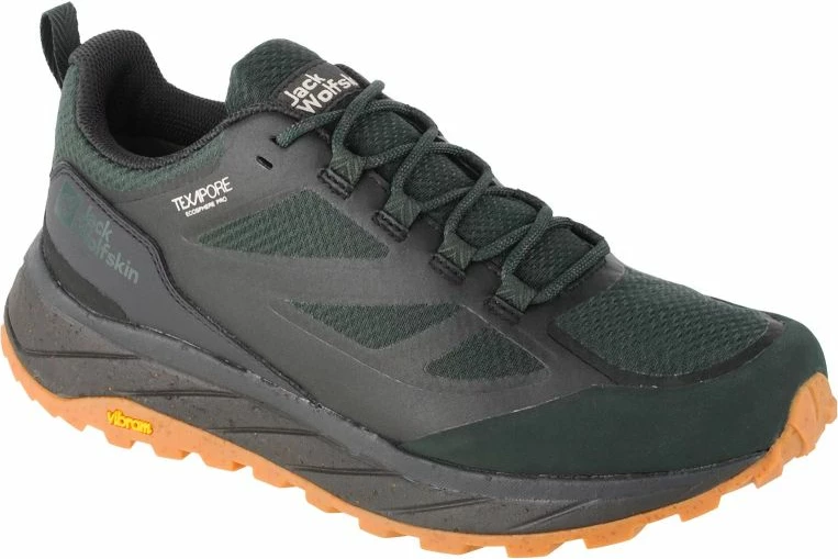 Treking čevlji Jack Wolfskin Terraventure Texapore Low M, črno-zeleni