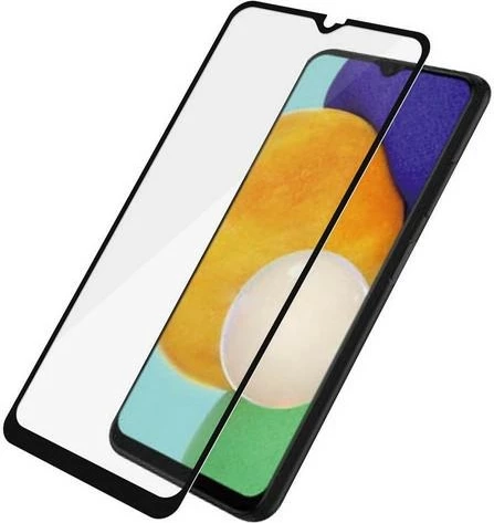 Kaljeno steklo PanzerGlass za Samsung Galaxy A03, s črnim okvirjem