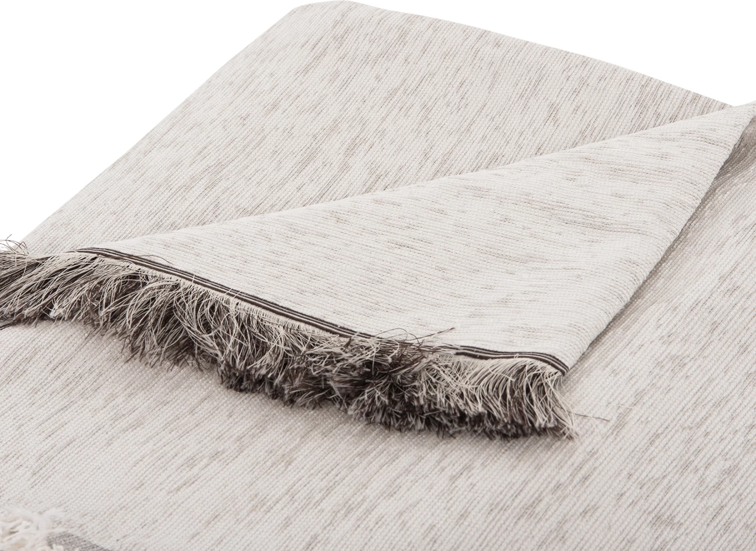 Prevleka za kavč z resicami DREAMTOPIA FH12165.07 v barvi ecru 295x170 cm