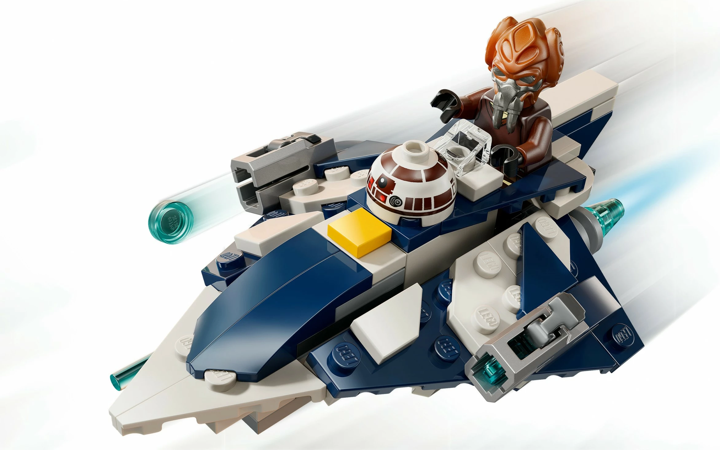 Mikroborilnik Star Wars Plo Koon’s Jedi Starfighter, LEGO set 75400, 89 kosov, večbarven
