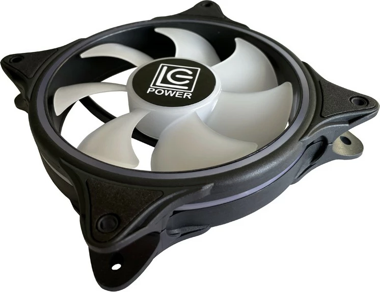 Ventilator za ohišje 12 cm z ARGB osvetlitvijo LC-Power LC-CF-120-ARGB-B, črn