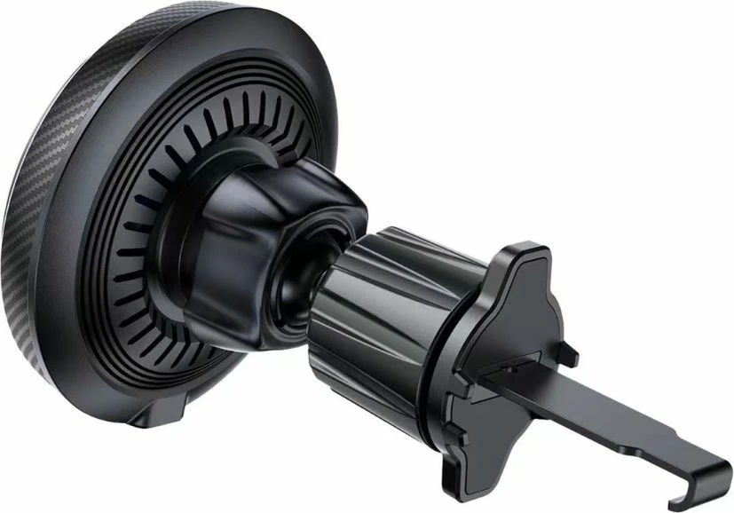 Magnetni nosilec za telefon s brezžičnim polnilcem Tech-Protect MM15W-V4, za zračne reže v avtomobilu, 15W, črn