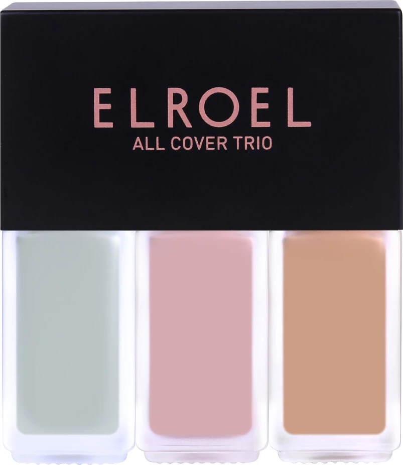 Korektor trio All Cover mini za ženske Pink/Mint/Beige 4.5g Elroel