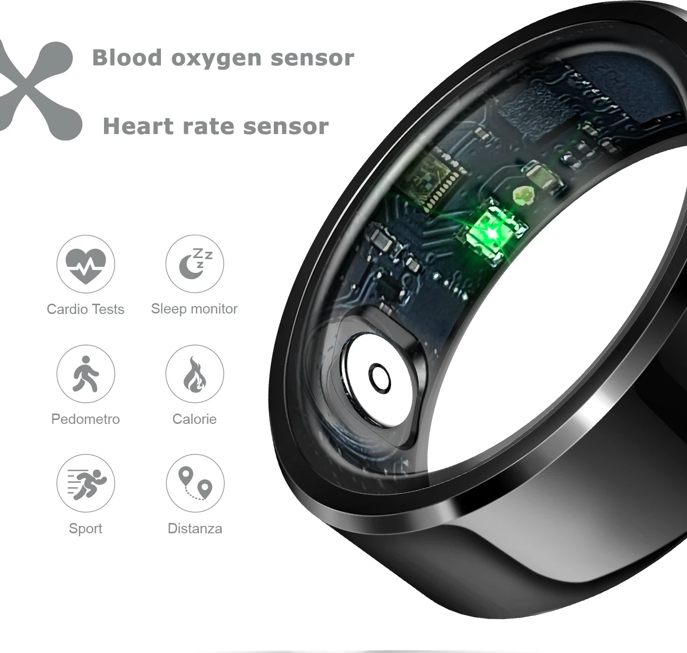 Pametna ura z ohišjem za polnjenje Techmade TM-NEXA-BK10, črna