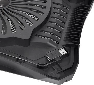 Hlajenje za prenosnik Thermaltake Massive V20, 43,2 cm (17"), črno