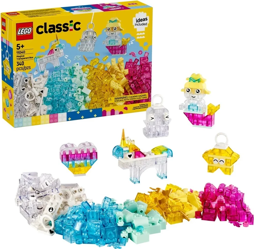 Čarobna prosojna škatla LEGO Classic 11040