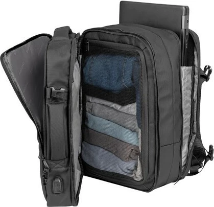 Nahrbtnik Natec Camel Pro, 17,3 in, 3 predelki, črn