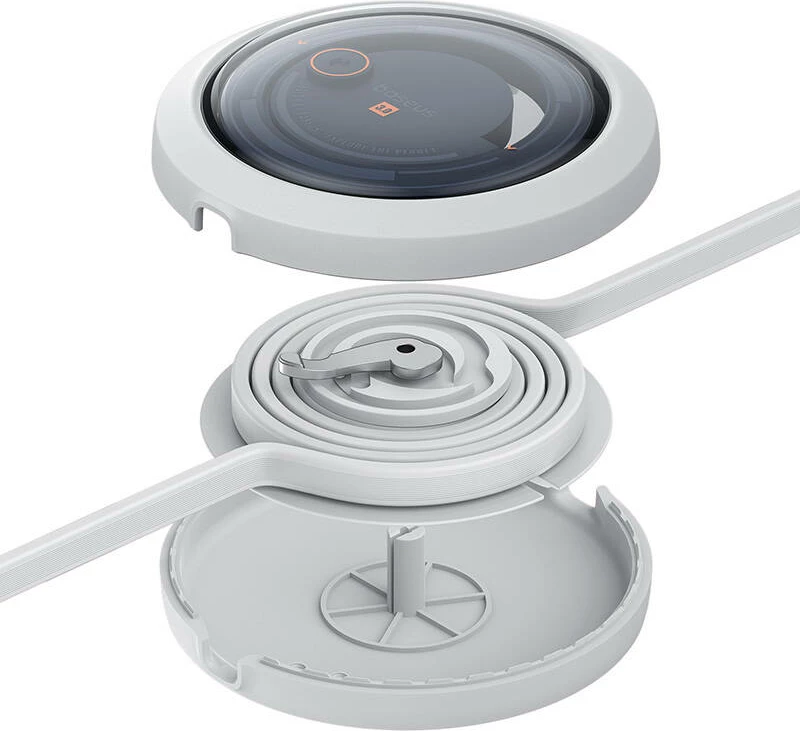 Polnilni kabel 3-v-1 Baseus Free2Draw, USB na micro USB+USB-C+Lightning, 1,1 m, bel