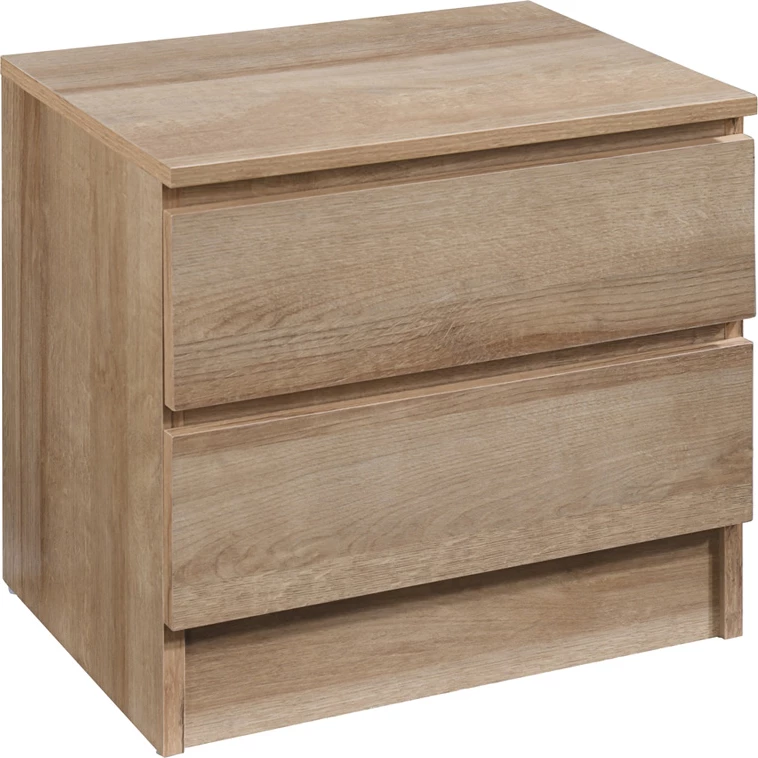 Komoda POLO, 2 predala, lesni dekor, 45 x 35,5 x 45 cm