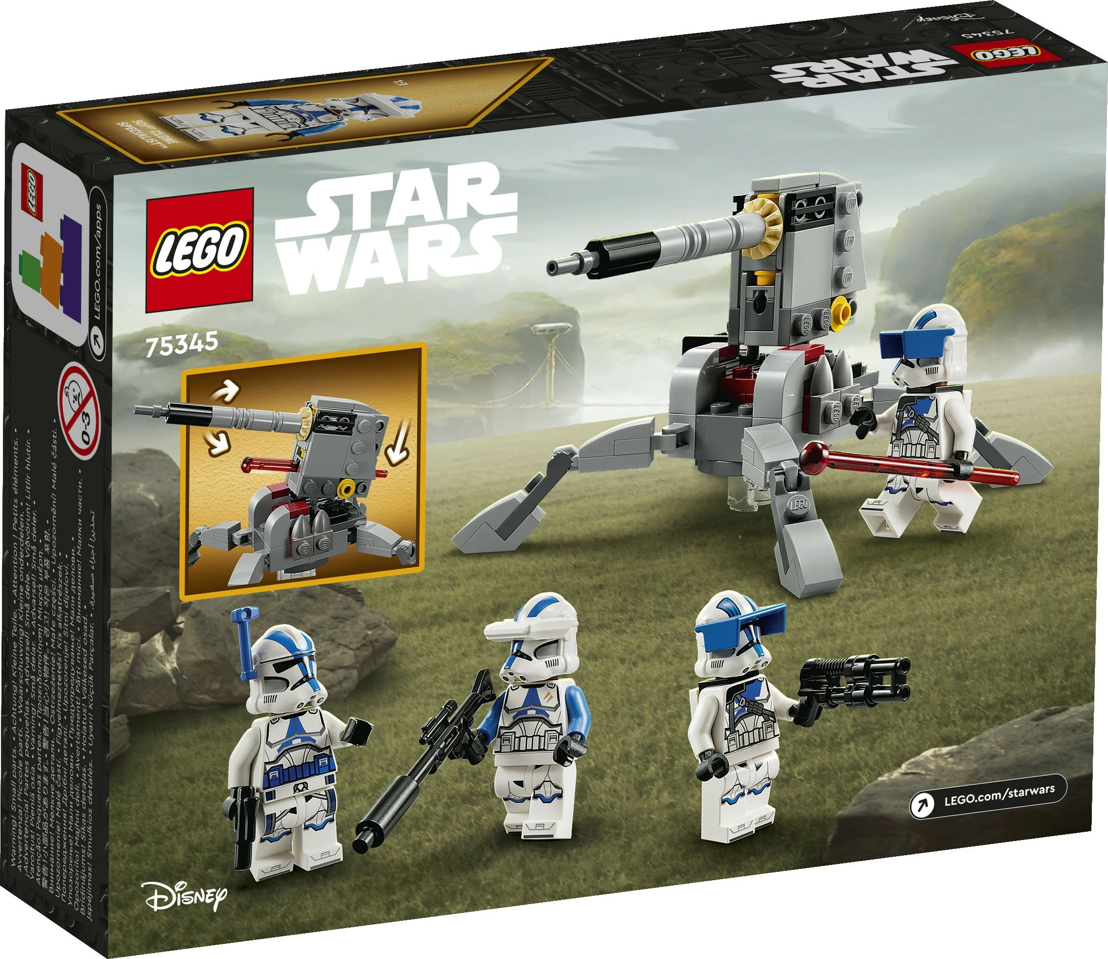 Set za gradnjo 501st Clone Troopers LEGO Star Wars, 119 kosov, večbarven