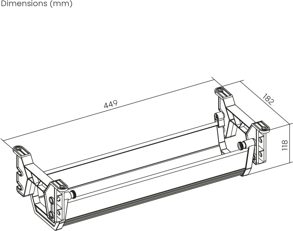 Organizator kablov pod mizo Maclean MC-106B, črn