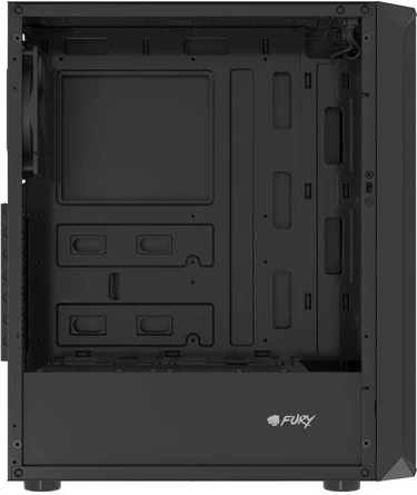 Midi tower z ojačanimi steklenim stranskim panelom Natec Fury Shobo SH4F, črn