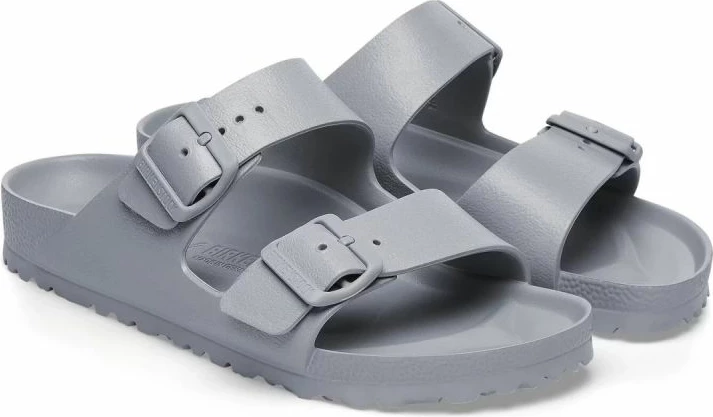 Natikače Arizona Birkenstock, ženske, sivo/srebrne