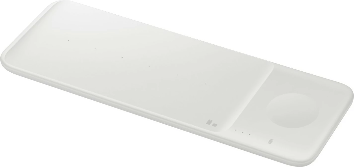 Brezžični polnilec Trio, Samsung, USB, bel