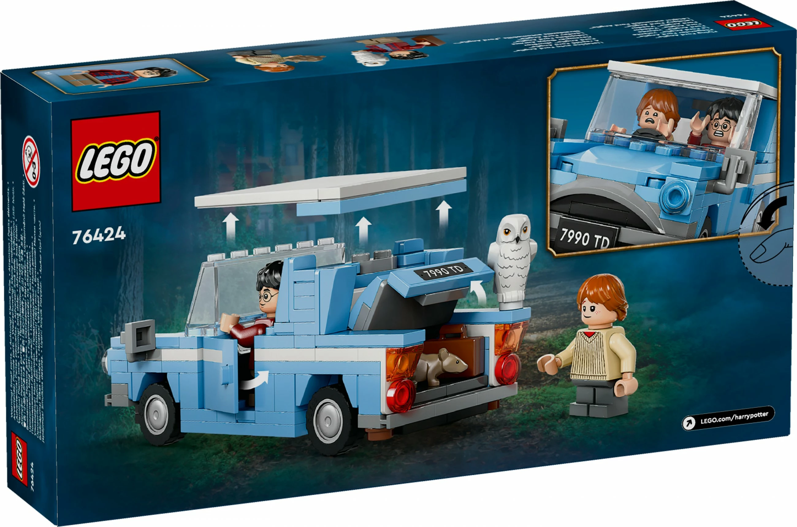 Gradbeni komplet LEGO Harry Potter Leteči Ford Anglia, 165 kosov, večbarven