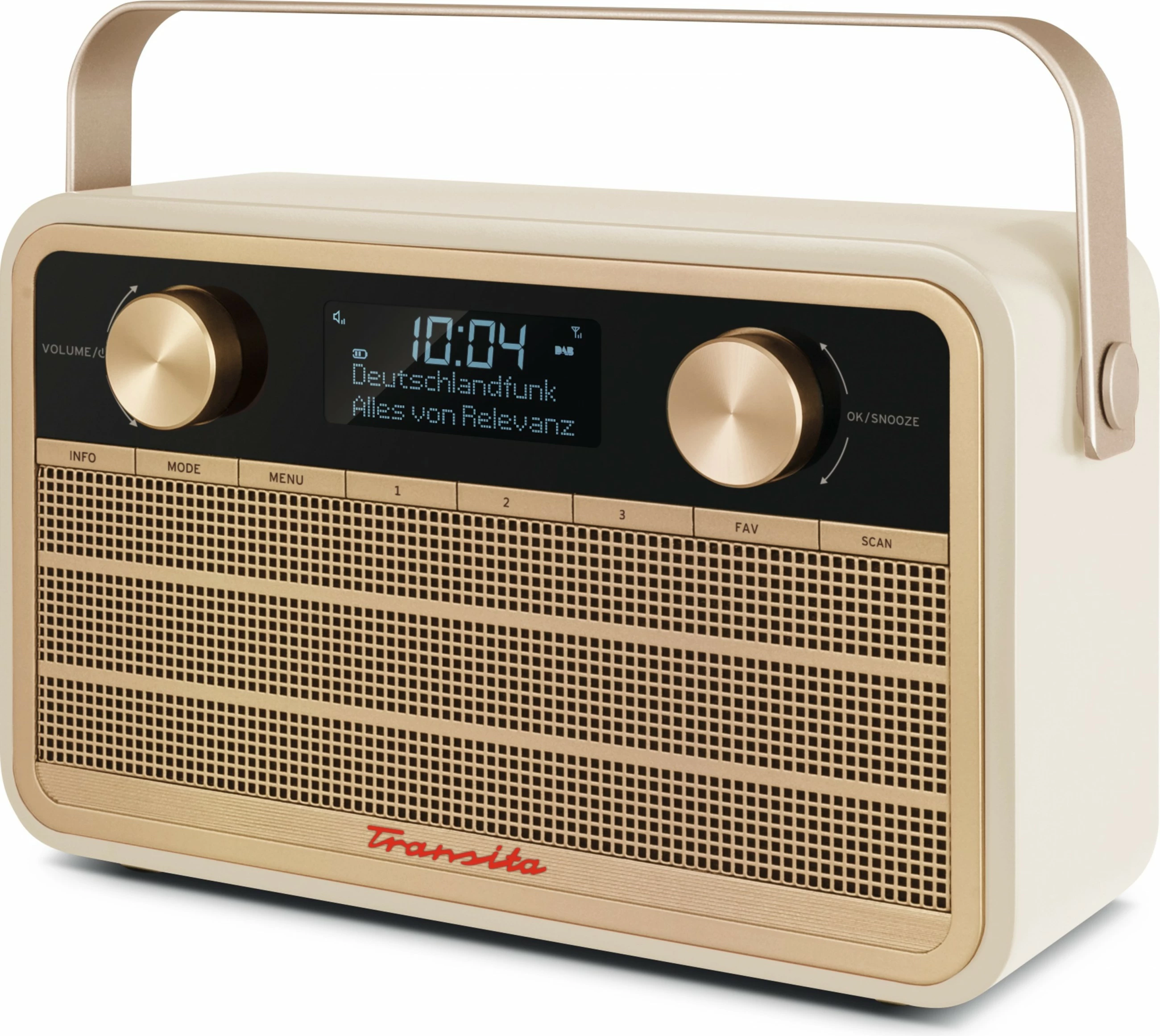 Prenosni radio v bež barvi TechniSat Transita 120