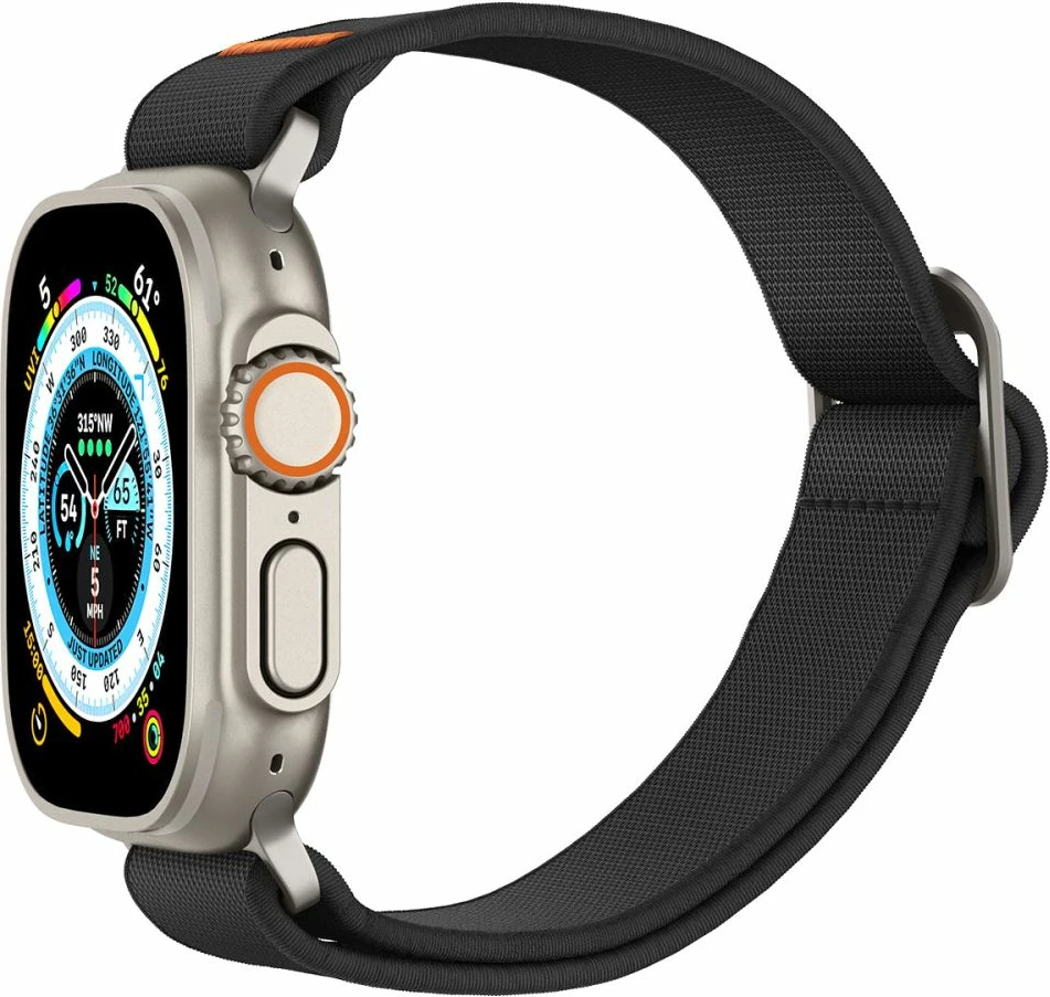 Pašček za Apple Watch Spigen Fit Lite Ultra (42/44/45/49 mm), črn