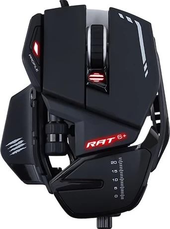 Gaming miška Mad Catz R.A.T. 6+, USB Type-A, optična, 12000 DPI, črna