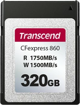 Kartica pomnilnika Transcend CFexpress 860 320GB, 1750MB/s, črna