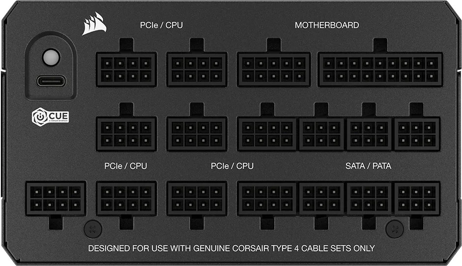 Napajalnik 1200W, 80 PLUS Platinum, modularen Corsair HX1200i, črn