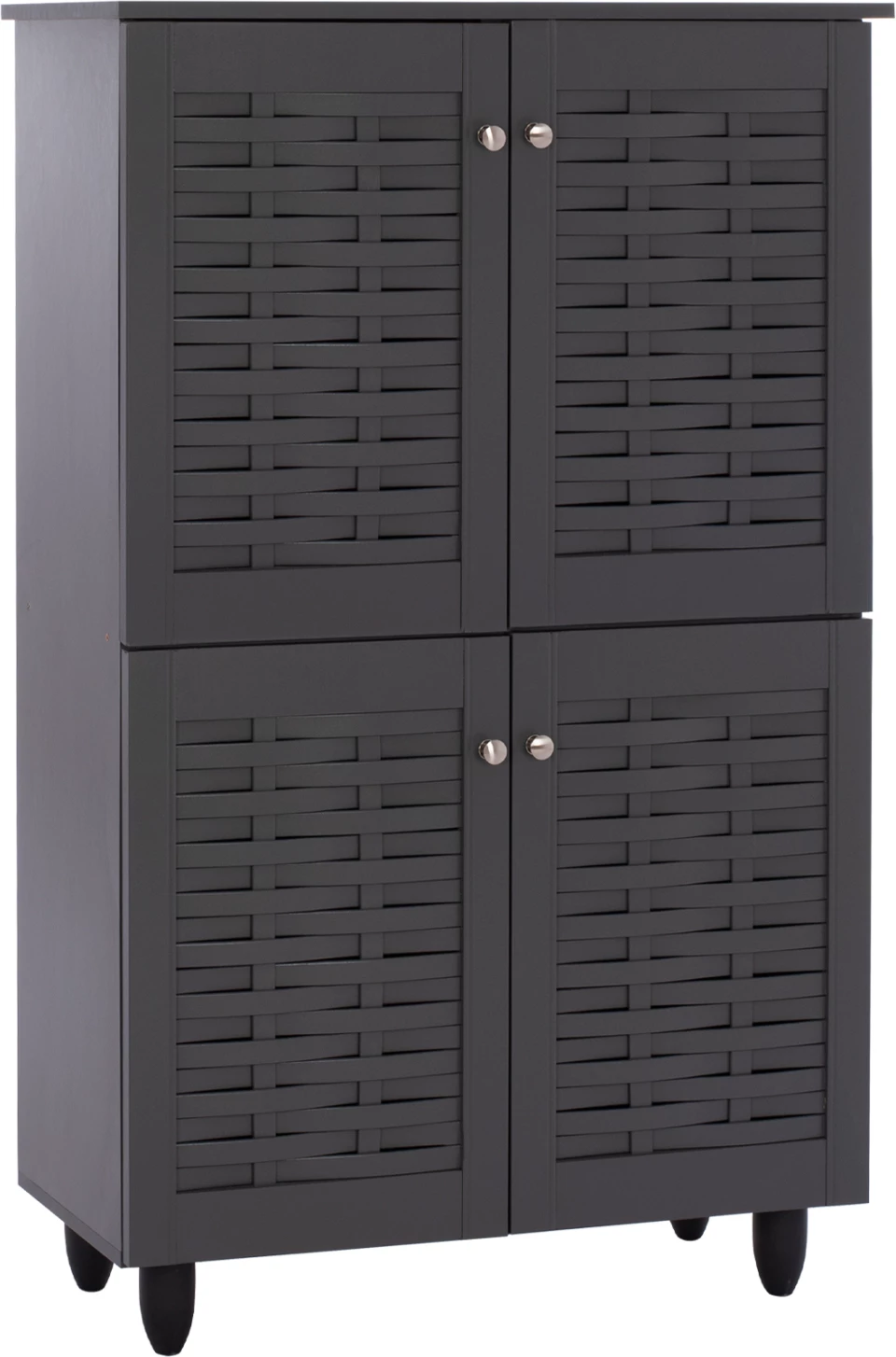 Omara za čevlje KABIRA FH2210.10 4-vratna melaminska v temno sivi barvi 77x34x123Hcm