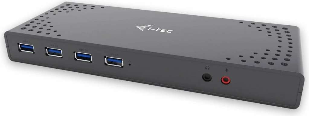 Replikator vrat i-tec CADUAL4KDOCK, USB 3.0/USB-C, črn