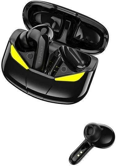 Brezžične slušalke za gaming s polnilno postajo, AWEI T35 TWS, Bluetooth 5.0, črne