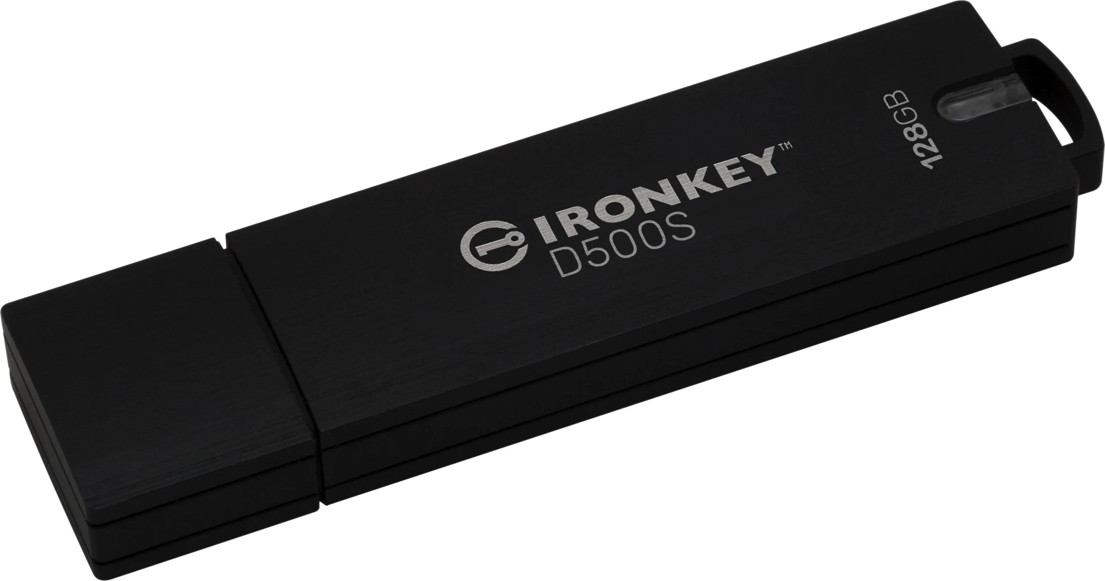 Varnostni USB Kingston IronKey D500S 128GB, USB 3.2, črn
