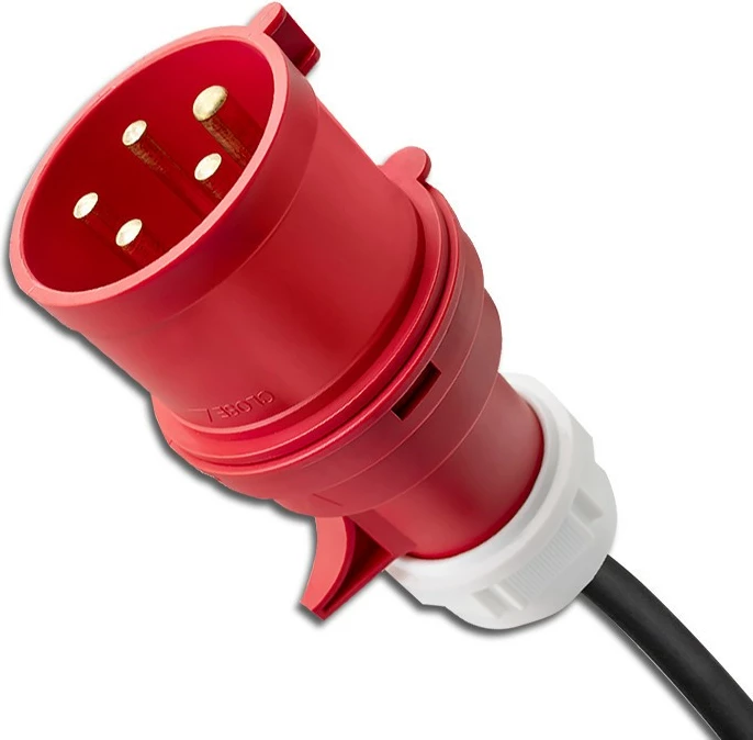 Prenosni polnilec za električne avtomobile Qoltec 52475, Type 2, 11 kW, 5 m, črno/zelena