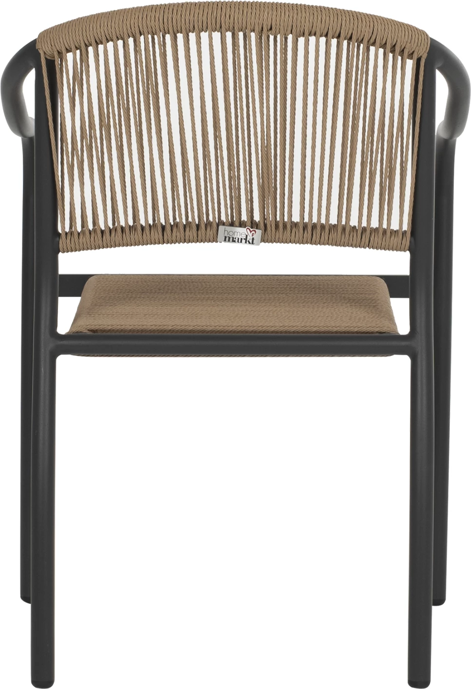 Stol iz aluminija FH5856.02 ogleno siva s PE pleteno vrvjo 57x63x80H