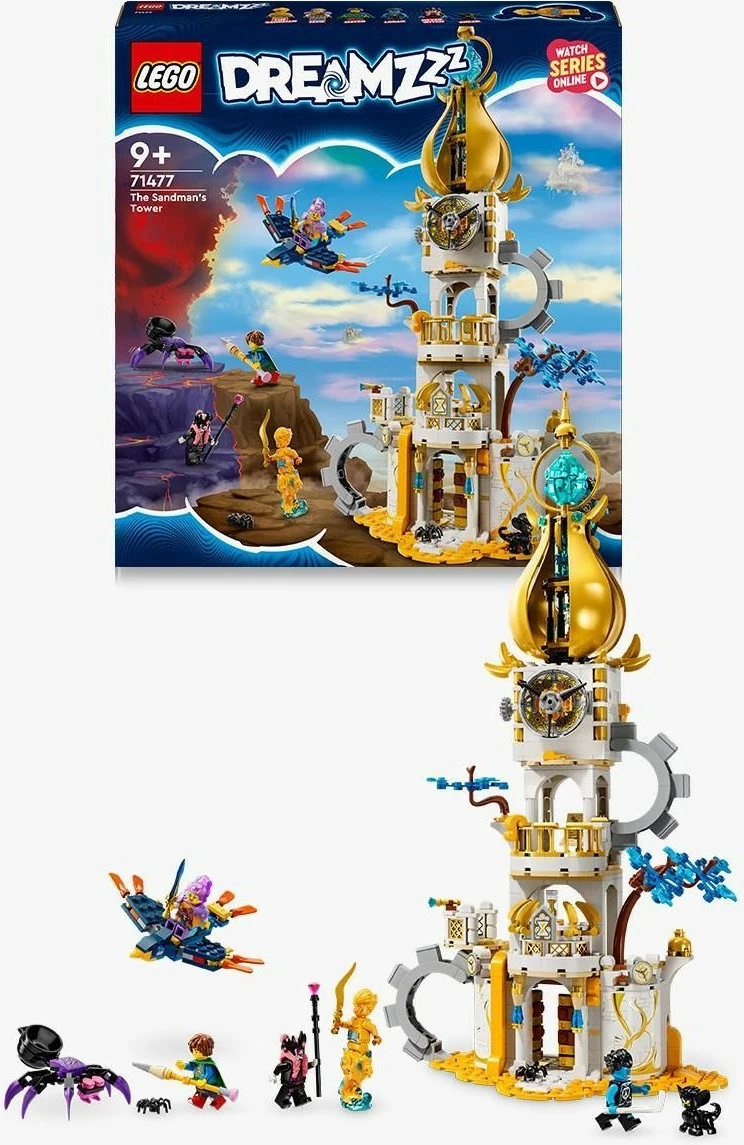 Gradbeni set Kula Sandmann, LEGO DREAMZzz 71477, 723 kosa, večbarven