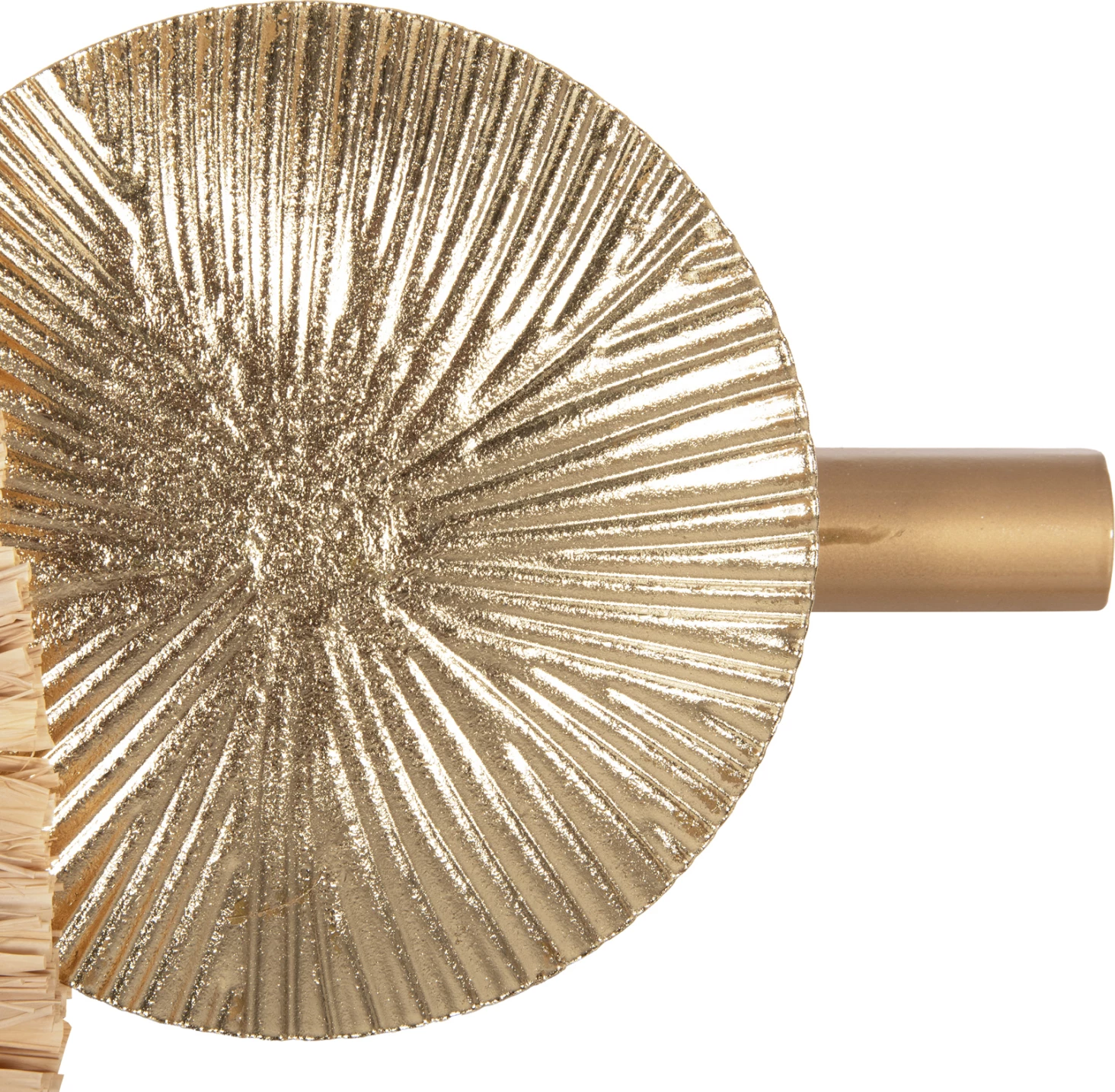 Stenska ura FH4200 kovina in rafija vlakna v zemeljskih tonih 100x49Hcm