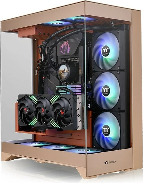 Računalniško ohišje Thermaltake CTE E550 TG, Midi Tower, Gravel Sand
