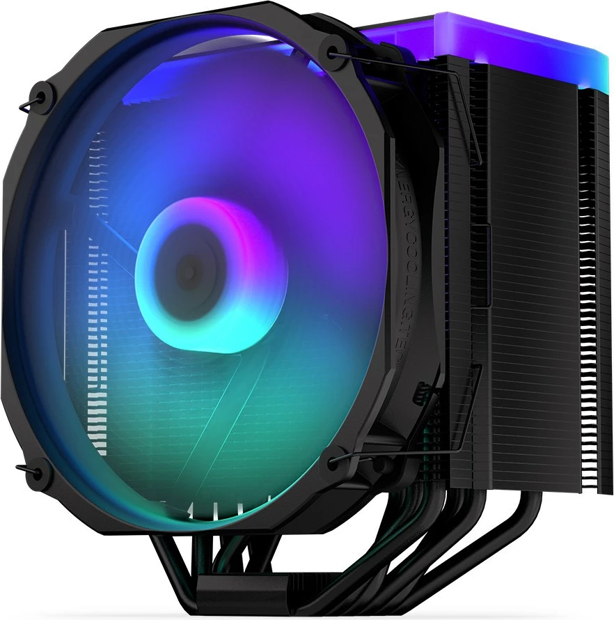 Hladilnik CPU Fortis 5 Black ARGB Endorfy EY3A014, z ARGB osvetlitvijo, črn